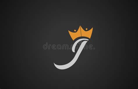 Letter J Crown Logo Stock Illustrations Letter J Crown Logo Stock