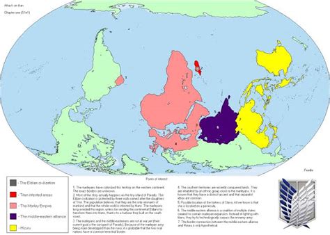 How Accurate Is This World Map Of Aot Who Knew Eldia Was Based In