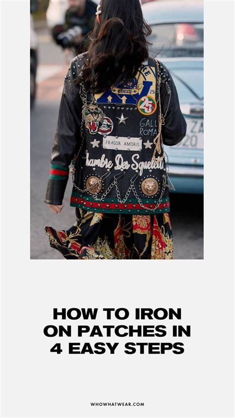 How to Iron on Patches in 4 Steps | Editorial fashion, Patches, Iron on ...