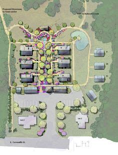 Rendered Site Plan Co Housing Community, Tiny House Community, Tiny House Village, Tree House ...