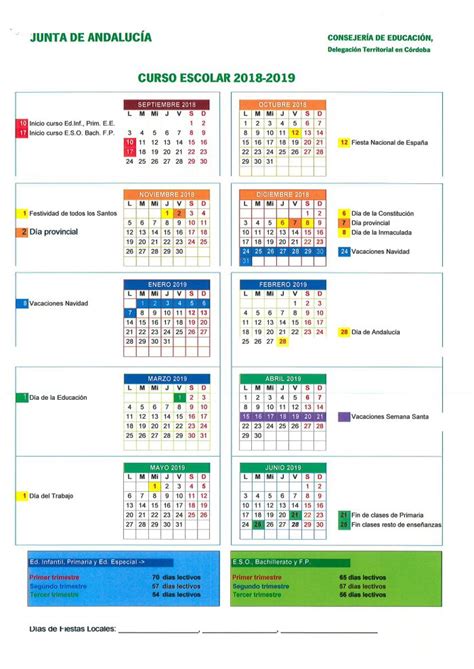 Calendario Escolar Ceip Victoria D Ez