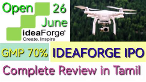 Ideaforge Ipo Review In Tamil Ideaforge Ipo Complete Analysis