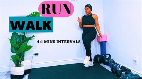 25 MIN RUN WALK INTERVALS Burn 250 Cals No Equipment Cardio Workout