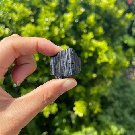 Raw Black Tourmaline Rough Black Tourmaline Crystal Specimen Etsy