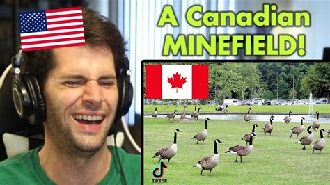 American Reacts To Popular Canadian Tiktoks Part Youtube