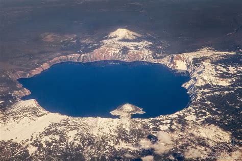 Crater Lake Aerial View Crater Lake National Park Oregon Living