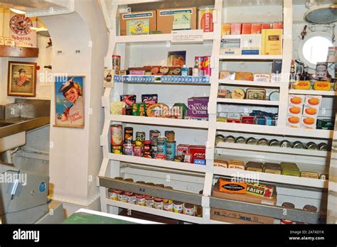 The Shop Inside HMS Cavalier At The Historic Dockyard Chatham Kent