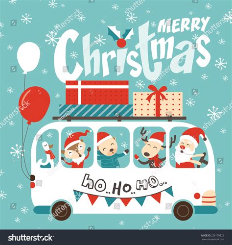 Ho Ho Ho Merry Christmas Stock Vector 226179322 Shutterstock