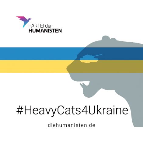 Sticker Heavy Cats Ukraine Partei Der Humanisten