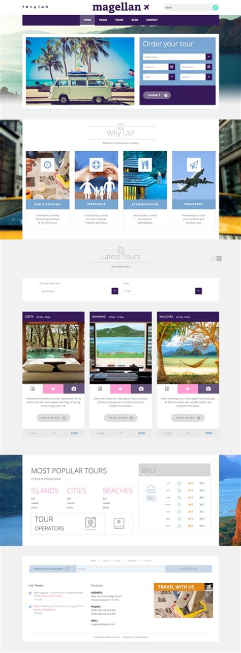 10 Best Tour And Travel Agency Wordpress Themes 2019