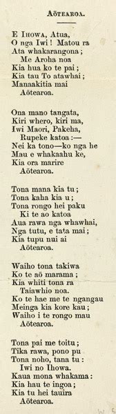 Anthems in Māori: 'Aotearoa' – National anthems – Te Ara Encyclopedia ...