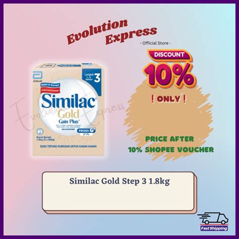 Similac Gain Plus Gold Step Fl Kg Kg Exp Shopee