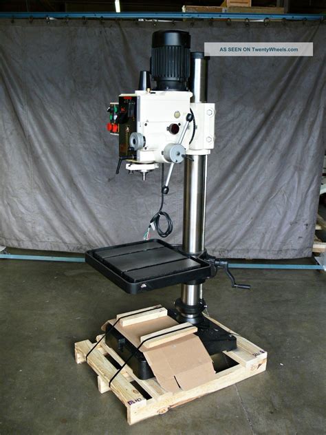 Jet 20 Geared Head Tapping Drill Press W Power Downfeed Model Ghd 20pft