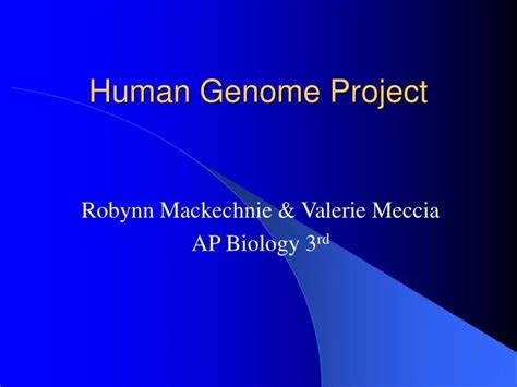 Ppt Human Genome Project Powerpoint Presentation Free Download Id4873220