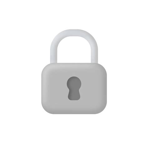 Premium Vector D Realistic Locked Padlock Vector Illustration