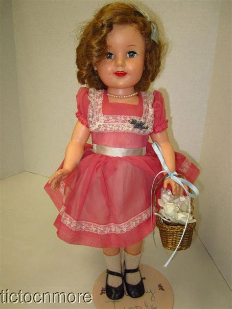 Vintage Ideal Shirley Temple Flirty Eye Doll St 19 W Tagged Taffeta