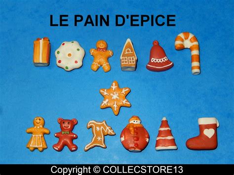 SERIE COMPLETE DE FEVES LE PAIN D EPICE NOEL GATEAUX Fèves de