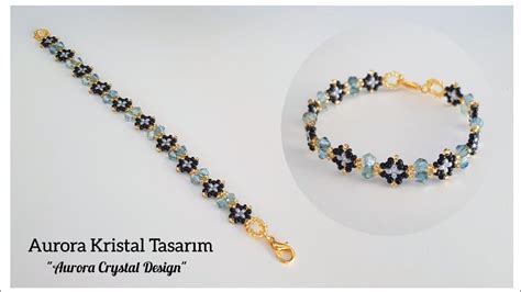 Kristal bileklik yapımı Gray stylish crystal bracelet making Beads