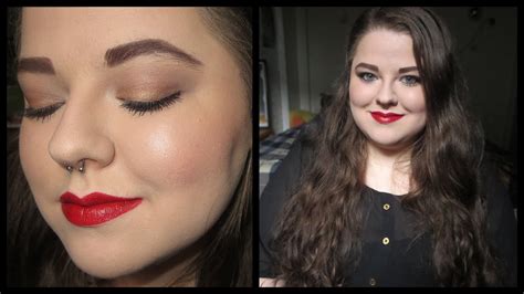 Grwm Neutral Eyes And Red Lip Ft Makeup Revolution Flawless 2