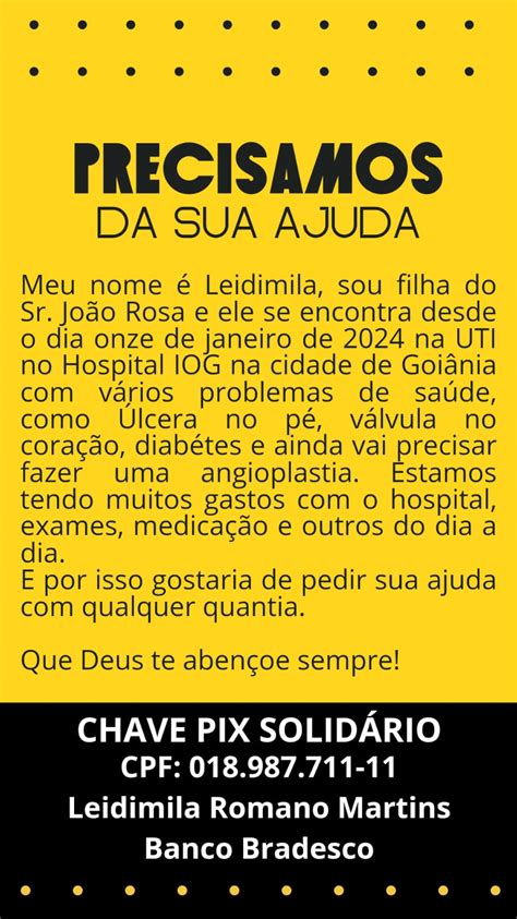 Rede De Solidariedade Vamos Ajudar O Senhor Jo O Rosa Blog Do Alan