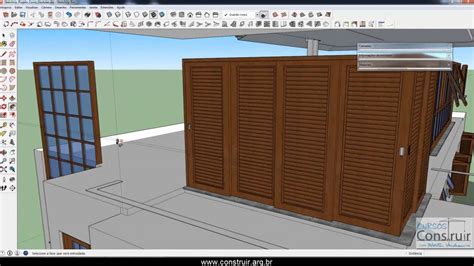 Curso SketchUp Básico Gratuito 28 40 Modelando o guarda corpo da