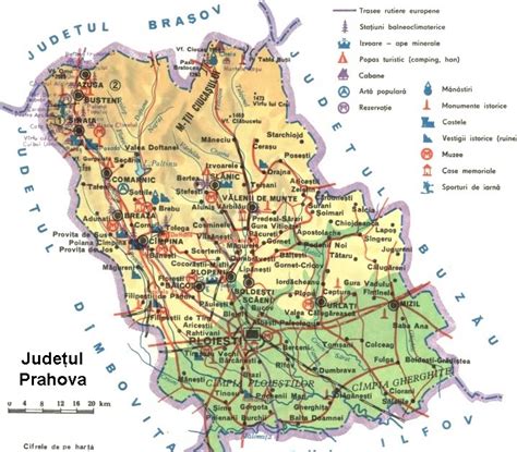 Romania Live Harta Turistica Prahova Sinaia Busteni Azuga