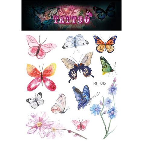 Jual NEW RH Stiker Tato Kupu Kupu Sticker Muka Badan Butterfly