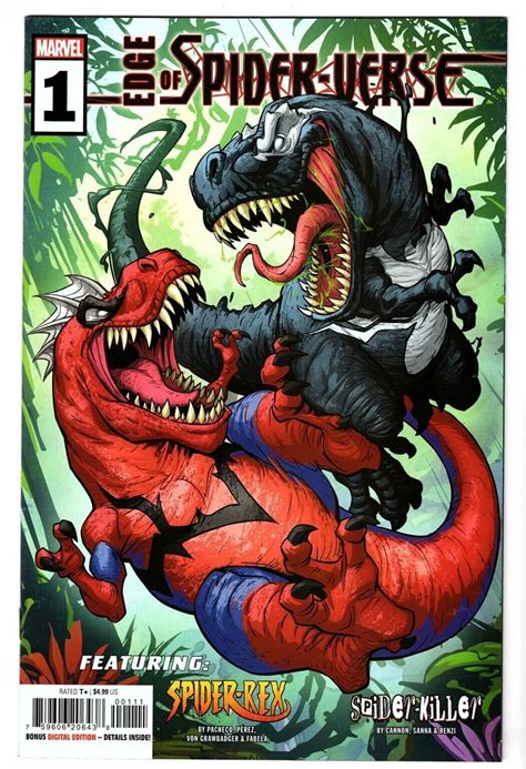 Edge Of Spider Verse Marvel Spider Rex Vs Venomsaurus Nm