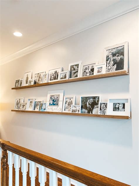 Diy Gallery Wall How To Style A Photo Ledge Shelf Hello Gorgeous