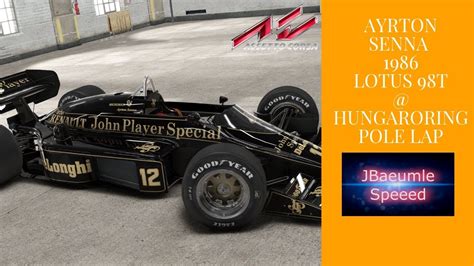 Assetto Corsa Ayrton Senna 1986 Lotus 98T Hungaroring YouTube