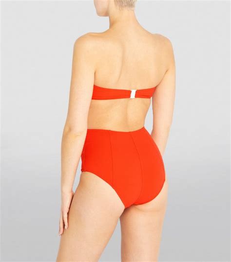 Womens Lisa Marie Fernandez Red High Waist Poppy Bikini Harrods