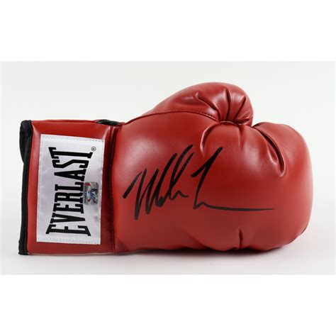 Mike Tyson Signed Everlast Boxing Glove Tyson Hologram Pristine Auction