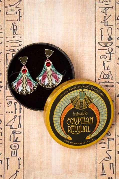 Erstwilder Gift Of The Nile Papyrus Earrings Acheter Chez Topvintage