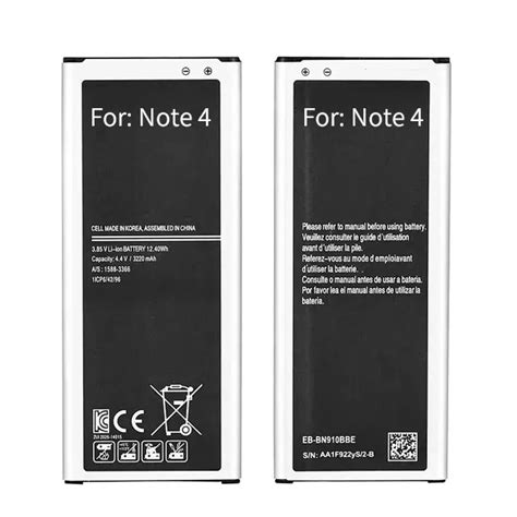 Battery For Samsung Galaxy Note4 N9100 N9109 Eb Bn910bbe Original