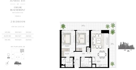 Sunrise Bay By Emaar At Emaar Beachfront Floor Plans