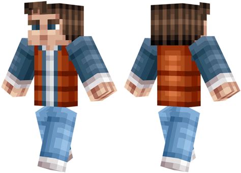 Marty Mcfly Jp E Mcfly Minecraft Clipart Large Size Png Image Pikpng