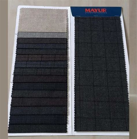 Formal Mayur Check PV Suiting Fabric Machine Wash At Best Price In Beawar