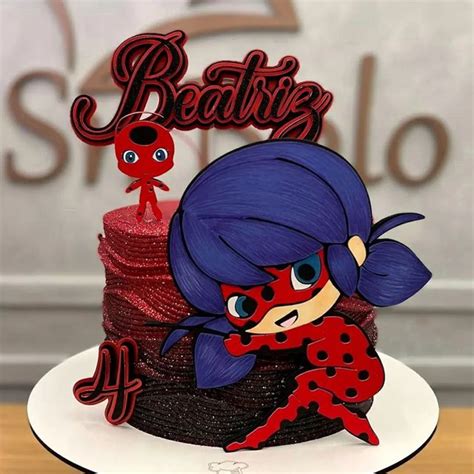 Arq Corte Topo De Bolo Ladybug Miraculous Camadas Studio Pdf No Elo