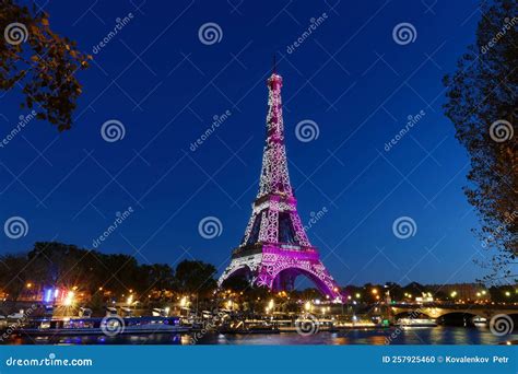 For The Launch Of The Annual Breast Cancer Campaign The Eiffel Tower