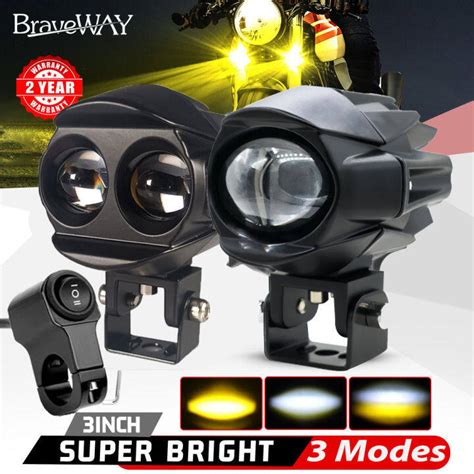 Pcs W Super Bright Mini Driving Light Set Led Light For Motorcycl