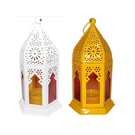 Handmade Color Full Hanging Metal Lanterns For Decoration Battery Type Non Rechargeable At Rs