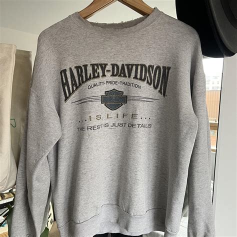 Vintage Harley Davidson Sweatshirt In A Size Large Depop