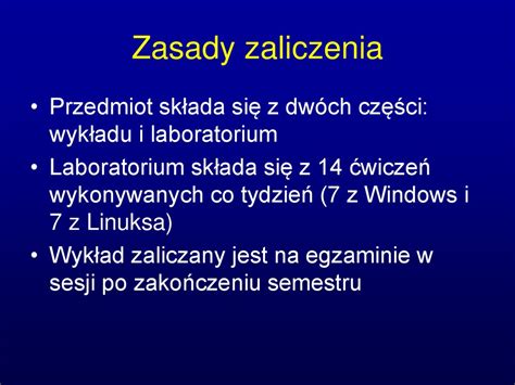 Systemy operacyjne Wprowadzenie Pojęcia podstawowe online presentation