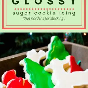 Glossy Sugar Cookie Icing (that hardens)