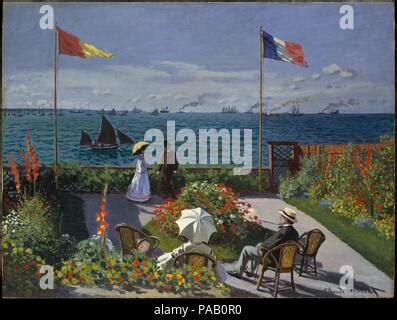 Claude Monet La Pintura La Terraza En Sainte Adresse Aka El Jard N