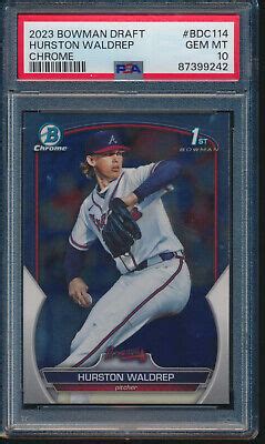 Psa Hurston Waldrep St Bowman Chrome Draft Braves Rookie Rc