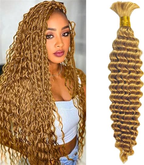 Amazon DSEKCAIN Curly Human Hair Braiding Hair For Boho Braids