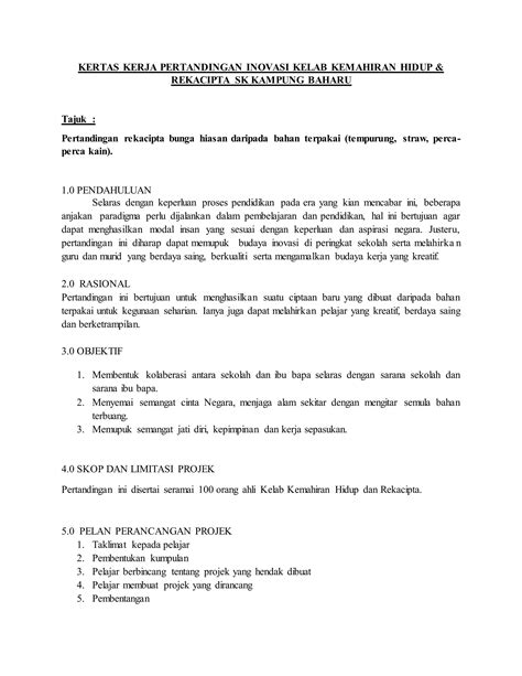 Kertas Kerja Kelab Khrc Pdf