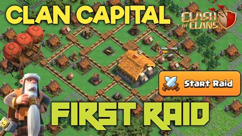 Coc Live Clan Capital First Raid Clash Of Clans Live Youtube