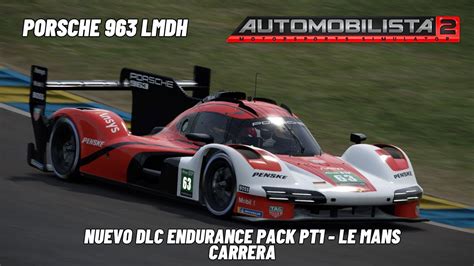 Automobilista 2 Porsche 963 LMDH Le Mans Nuevo DLC